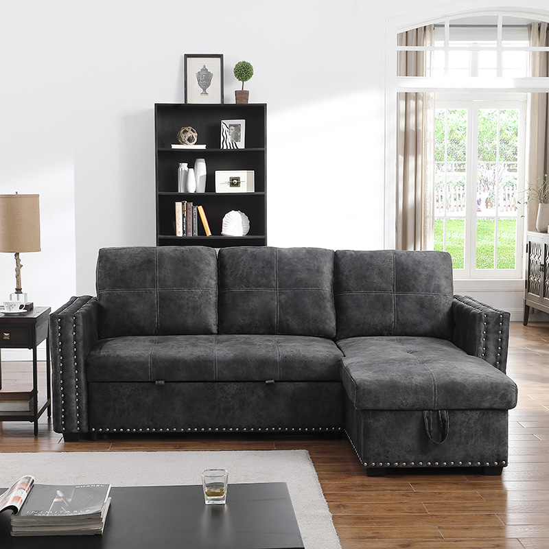 Corner sofa with mop bed